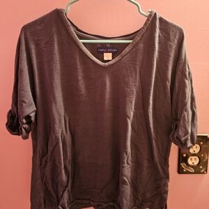 Blue V-Neck Shirt